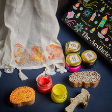 Load image into Gallery viewer, Block Printing your own Scarf