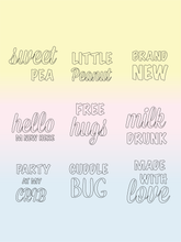 Load image into Gallery viewer, stencils, baby cartoons, animals, baby print