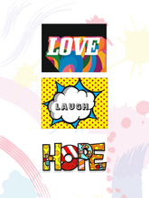 Load image into Gallery viewer, pop art, word art