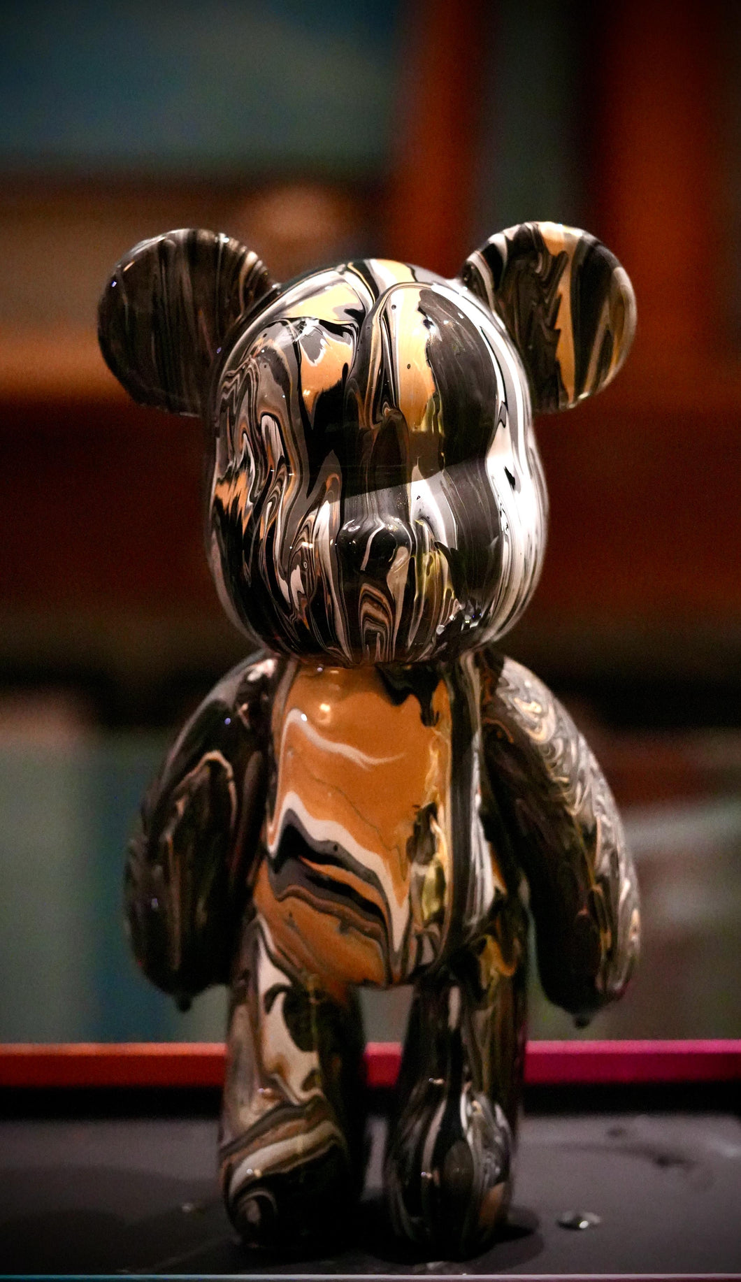 Fluid Art Teddy Bear